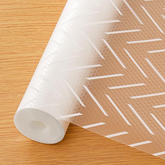 Cooyes Shelf and Drawer Liner for Kitchen Cabinets – Non-Adhesive, Waterproof, Non-Slip Cabinet Liners for Scratch Protection, Desk, Refrigerator, Shelves, Drawers with Modern Pattern by Cooyes