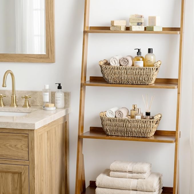 Storageworks Small Baskets For Shelf, Seagrass Woven Basket For Gifts - Image 2