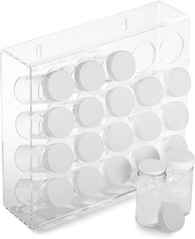 Prodyne A-845 Spice Rack, 20 Bottle, White by Prodyne