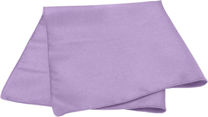 20x20-Inch Square Polyester Cloth Napkins, Lilac Set of 12 | Bulk Case of 1 Dozen, Dinner Napkins, Serged Edges, Machine Washable, Wrinkle-Resistant, Flame-Resistant, Stain-Resistant - Image 2