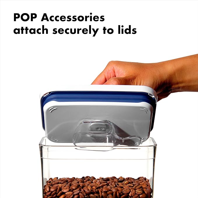 OXO Good Grips POP Container - Airtight Food Storage - Big Square Mini 1.1 Qt Ideal for tea bags, baking supplies, nuts or snacks - Image 7