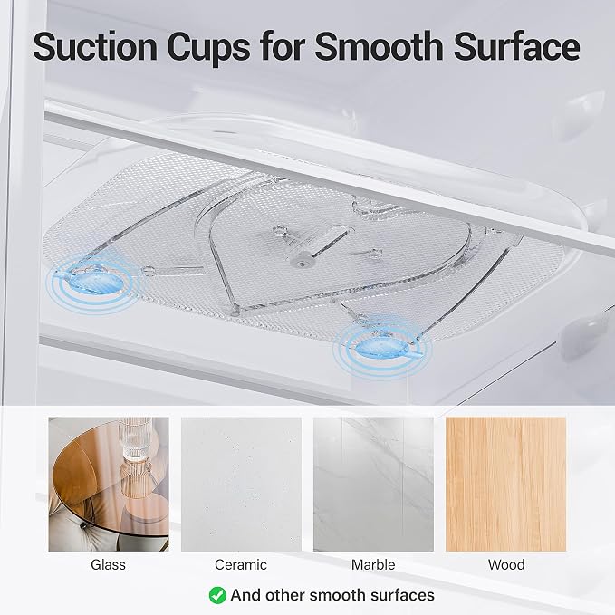 LAMU Lazy Susan Organizer Turntable 15.67''x11.7'' for Refrigerator Organizers and Storage, Fridge Organizer, Condiment Organizer for Kitchen, Table Top, Cabinet, Pantry, Countertop, 1 Pack - Image 6