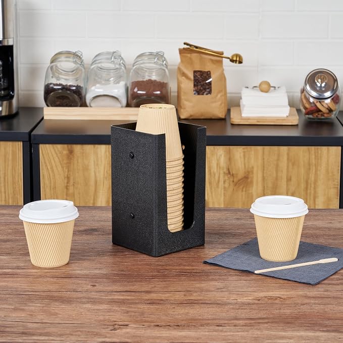 Restaurantware Restpresso Coffee Bar Organizer, 1 Count Durable 1 Compartments, Compact Size, Black Plastic Tabletop Coffee Supplies Organizer For Homes, Office Spaces, Breakrooms, and Lounges - Image 4
