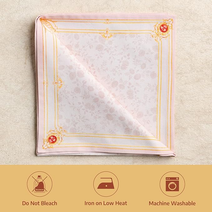 Maison d' Hermine Cloth Napkins Set of 4 100% Combed Cotton (20" x 20") | Everyday Square Napkins Cloth Washable Dinner Party Wedding Restaurant Hotel Kitchen Spring Summer - Pastries - Image 8
