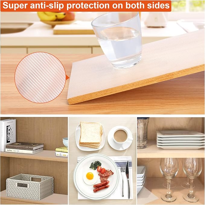 Anoak Shelf Liner Cabinet Liner, Non Adhesive Drawer Liner, Washable 20 Inch x 35 FT(420 Inch) Waterproof Durable Non-Slip Shelf Liner for Kitchen, Drawer, Refrigerator - Image 3