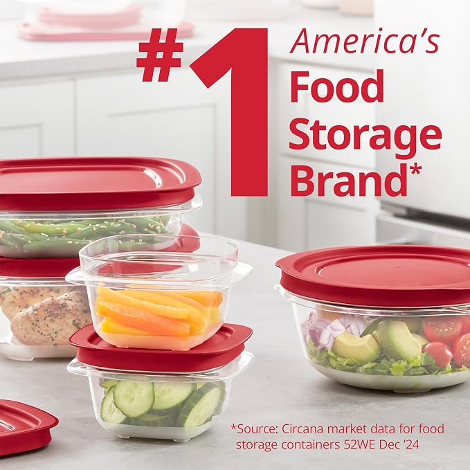 Rubbermaid EasyStore Containers, 44-Piece Set, Food Storage Containers with Lids - Image 5