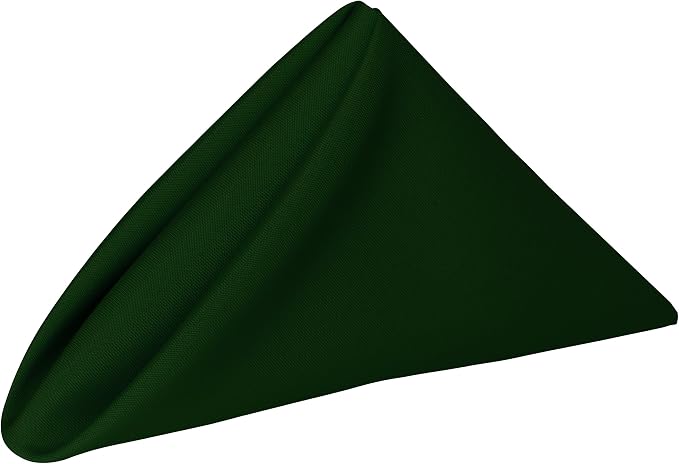 20x20-Inch Polyester Cloth Napkins, Hunter, Set of 12 by UltimateTextile