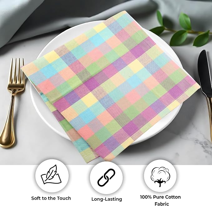 Urban Villa Cloth Napkins Cotton 20x20 (Set of 12) Lagyp - Image 9