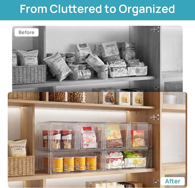 Vtopmart 3 pack Easily Clear Storage Dawers - Image 6
