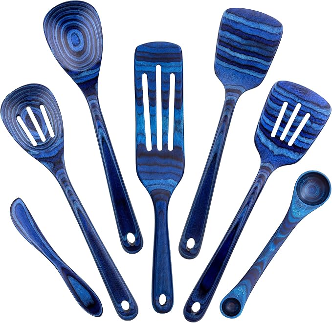Totally Bamboo Baltique Malta Collection 7 Piece Cooking Utensil Set, Safe for Nonstick by TotallyBamboo