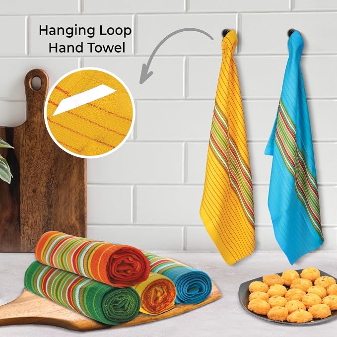 Urban Villa Kitchen Towels Cotton Dish Towels 20”x30” (Set of 4) Multi - Image 6