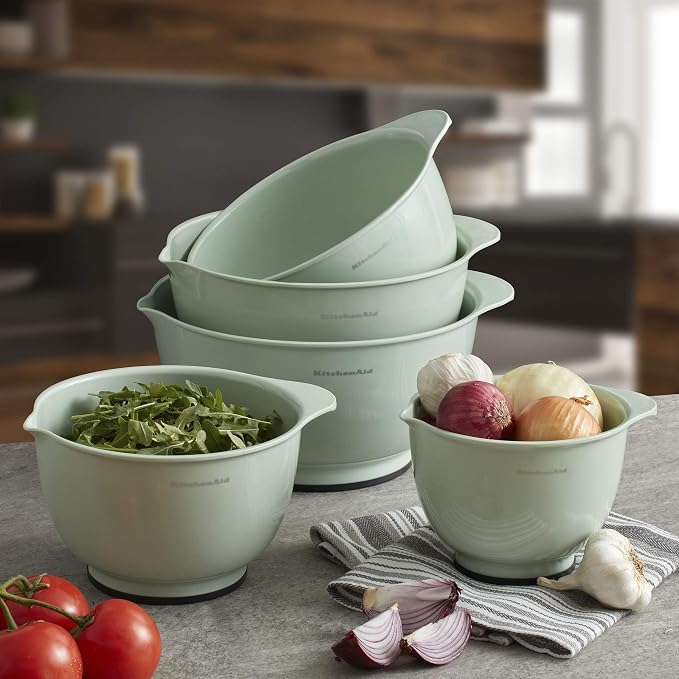 KitchenAid Classic Mixing Bowls, Set of 5, Pistachio - Image 4