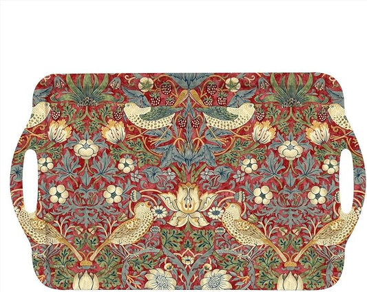Pimpernel Morris & Co Strawberry Thief Red Large Handled Tray by Pimpernel