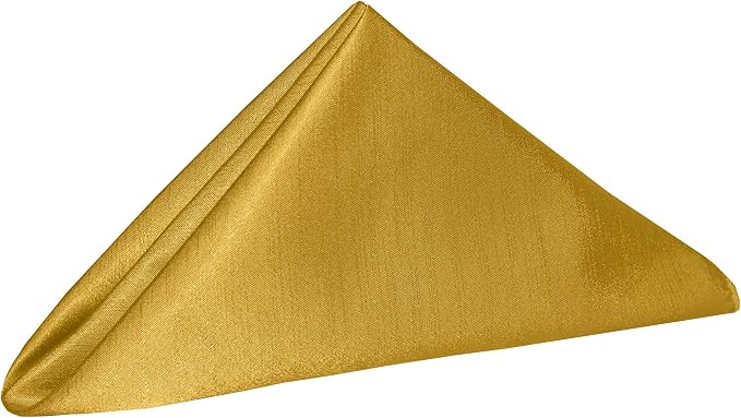 20x20-Inch Shantung Cloth Napkins, Goldenrod, Set of 60 - Image 2