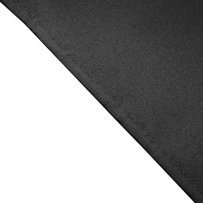 Efavormart Premium Cloth Napkins Set of 5, 17x17 Inch Black Seamless Dinner Napkins, Washable Linen Table Napkin Cloth with Hemmed Edges for Weddings, Party and Banquet - Image 3