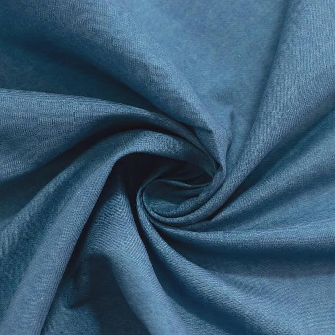 Efavormart 5-Pack Denim Blue Polyester Cloth Napkins 17”x17” with Faux Denim Design, Wrinkle & Stain Resistant for Events - Image 8