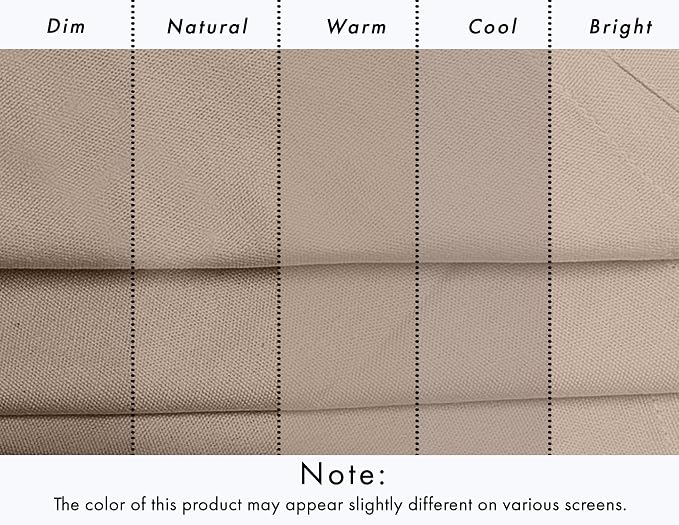 Ruvanti Cloth Napkins Set of 12, 18x18 Inches, 100% Cotton, Washable, Soft & Absorbent, Perfect for Wedding, Christmas, ‎Thanksgiving Dinners - Light Taupe - Image 5