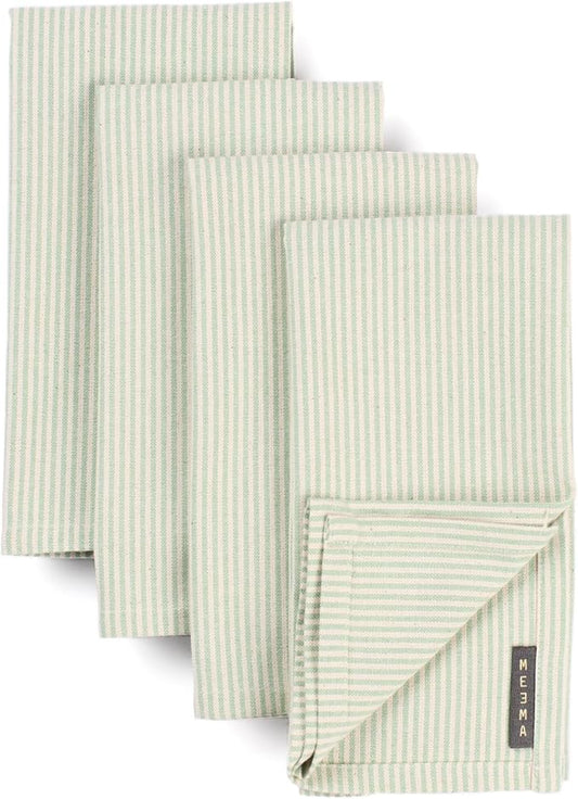 Cloth Napkins, Washable Cotton Dinner Napkins, Kitchen Table Gift Set by MEEMA