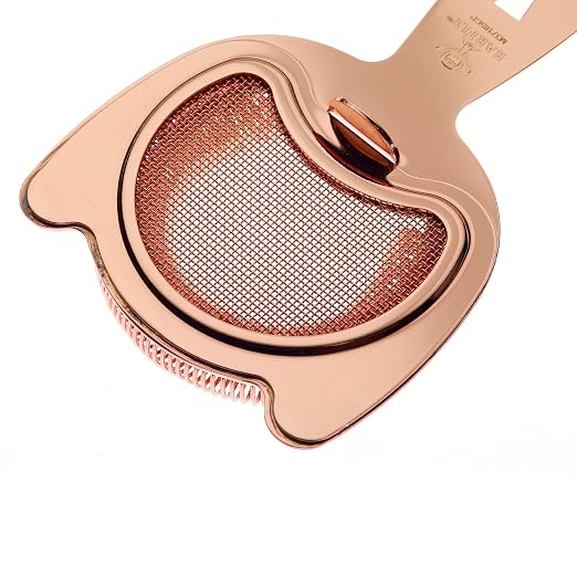 Barfly Fine Mesh Spring Strainer, Copper Plated - Image 6