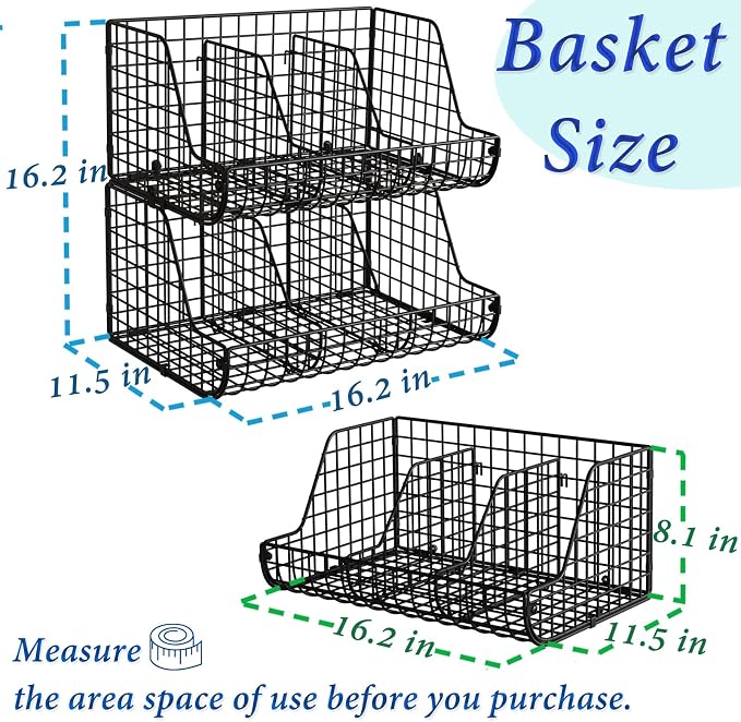 2-Tier Stackable Can Organizer for Pantry Shelves, 2 Pack Soda Can Organizer with 4 Adjustable Dividers, Kitchen Can Storage Organizer, Wire Drink Organizer, Metal Can Dispenser for Cabinets Shelf - Image 8