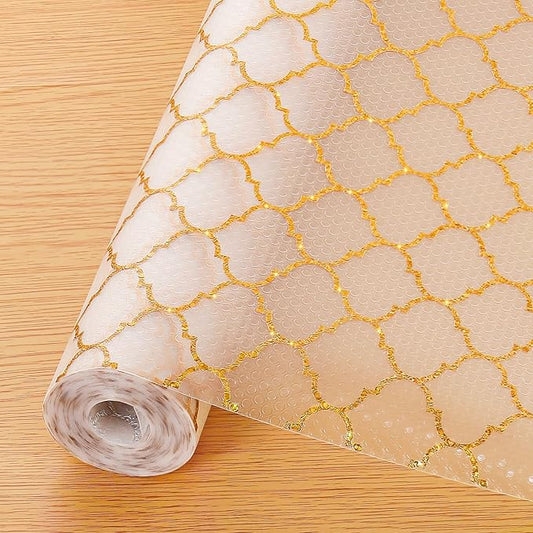 Cooyes Shelf and Drawer Liners for Kitchen Cabinets, Non Adhesive Cabinet Liner, EVA Waterproof Durable Non-Slip Drawer Mats for Shelves, Fridge, Storage, Kitchen Cupboards – Modern Pattern by Cooyes