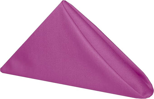 17x17-Inch Square Twill Cloth Napkins, Raspberry Set of 36 | Bulk Case of 3 Dozen, Poly-Cotton, 50% Cotton / 50% Polyester Fabric, Diagonal Twill Weave, Soft Cotton Hand, Red by UltimateTextile