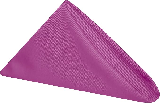 17x17-Inch Twill Cloth Napkins, Raspberry, Set of 120 by UltimateTextile