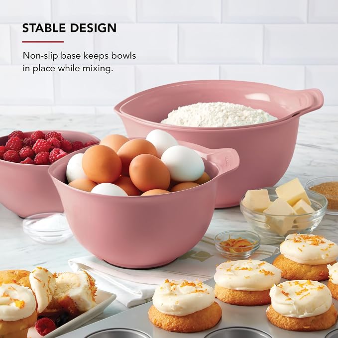 KitchenAid Universal Nesting Plastic Mixing Bowls, Set of 4, 1.5 quart, 2.5 quart, 3.5 quart, 4.5 quart - Image 5