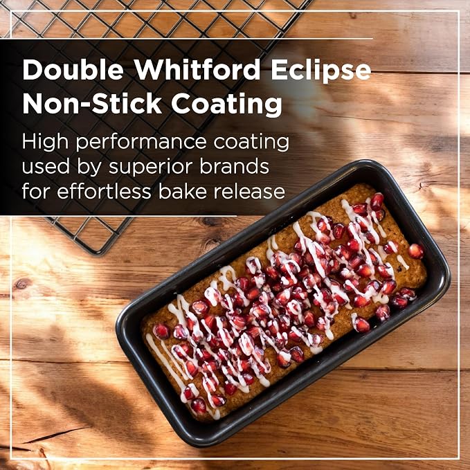 Wrenbury Bread Pan - Nonstick 8x4 Loaf Pans for Baking Bread with Rust Resistant Construction - Dishwasher Safe Bakeware for Homemade Cakes - Air Fryer Safe | Rust Resistant Construction - Dishwasher Safe Bakeware for Homemade Cakes - Air Fryer Safe - Image 3