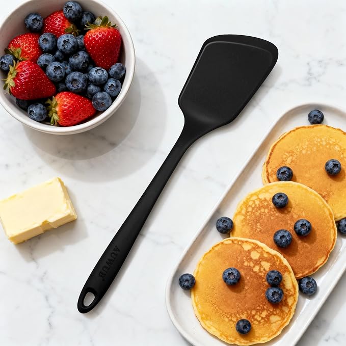 5PCS Silicone Kitchen Utensils Set, Heat Resistant Spatula Set | Cooking Tools Made of Food Grade BPA Free Silicone, Heat Resistant Design Protects Nonstick Cookware for Everyday Meals - Image 4