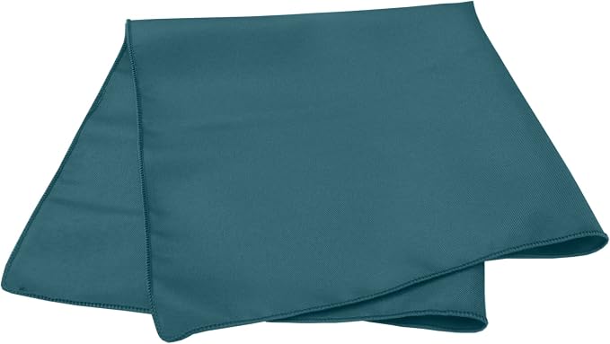 17x17-Inch Square Polyester Cloth Napkins, Teal, Set of 60 | Bulk Case of 5 Dozen, Dinner Napkins, Serged Edges, Machine Washable, Wrinkle-Resistant, Flame-Resistant, Blue - Image 2
