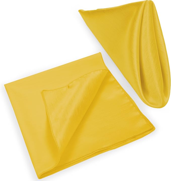17 x 17-Inch Shantung Satin Cloth Napkins, Gold Set of 120 - Image 8