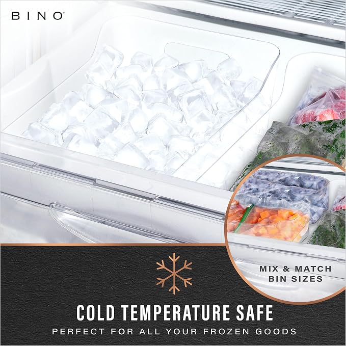 BINO | Plastic Organizer Bins, Small - 4 Pack | The SOHO Collection | Multi-Use Plastic Bin | Pantry & Freezer Organizer Bin | Storage Containers | Bins for Home & Kitchen Org - Image 6