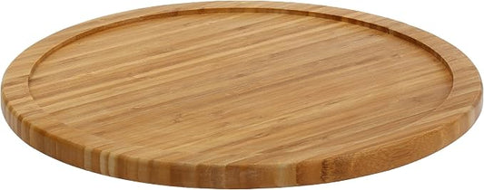 YBM Home Bamboo Wooden Non-Skid Spinner for Kitchen, Pantry, Fridge, Cupboards, or Counter Organizing, Fully Rotating Organizer by YBMHome
