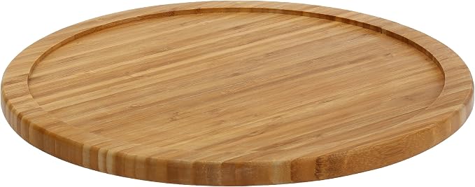 YBM HOME Bamboo Lazy Susan Single Turntable (18", 6) by YBMHome