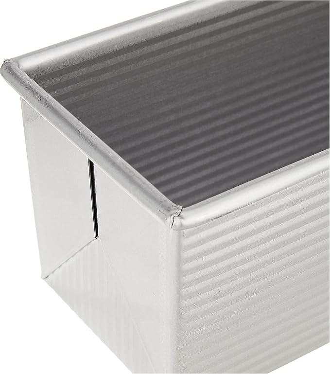 USA Pan Bakeware Pullman Loaf Pan with Cover,13 x 4 inch,Nonstick & Quick Release Coating,Made in the USA from Aluminized Steel,(Pack of 3) - Image 8