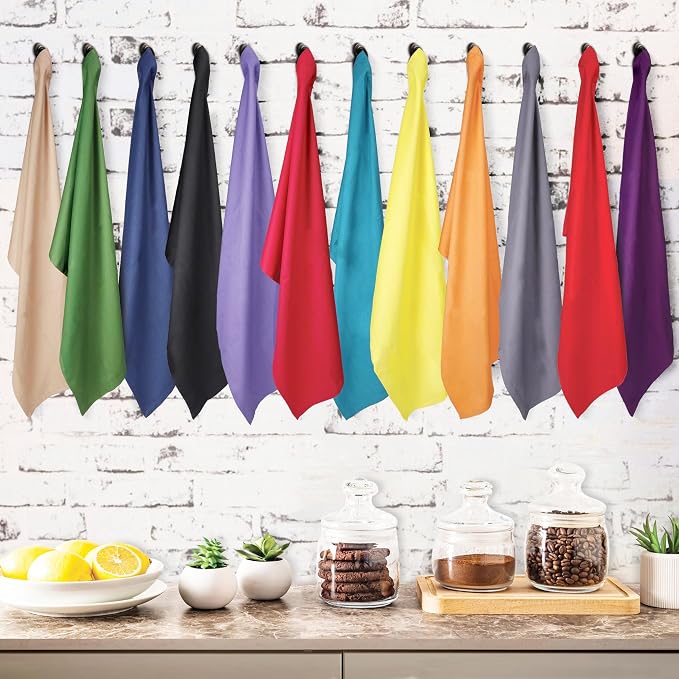 Urban Villa Kitchen Towels Cotton Dish Towels 20”x30” (Set of 12) Multi - Image 6