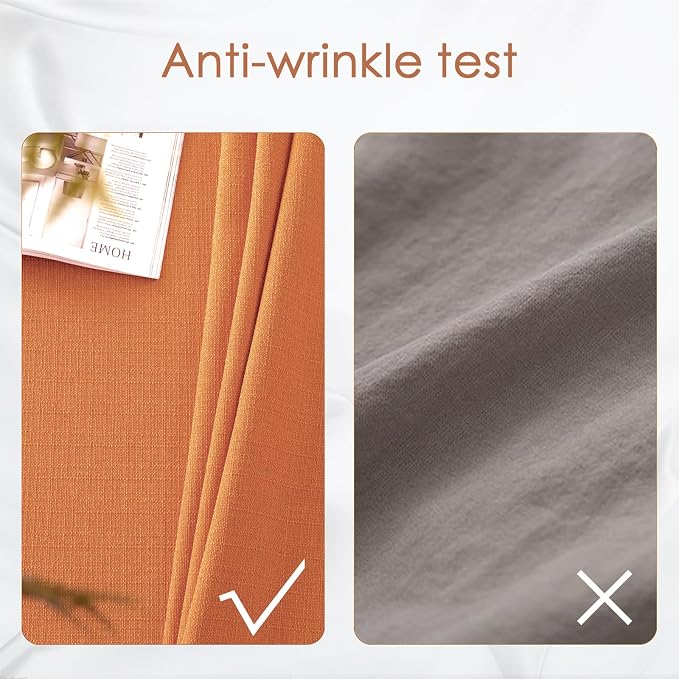 BALCONY & FALCON Rectangle Table Cloth Waterproof Pumpkin 70"x55" | Rectangular Washable Wrinkle Resistant Table Cloth Linen Fabric Tablecloths for Dining Party Kitchen Wedding and Outdoor Use - Image 4