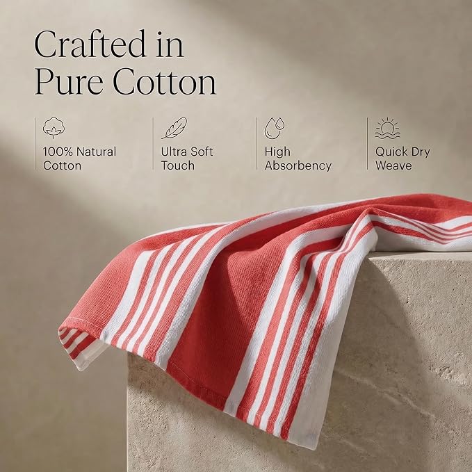 Urban Villa Kitchen Towels Cotton Dish Towels 20”x30” (Set of 6) Chillired - Image 4
