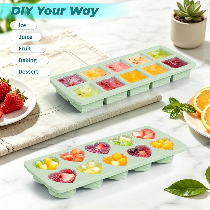 Silicone Freezer Molds for Food, 5-Pack with Steel Rim for Meal Prep | 100% Food-Grade Silicone, BPA-Free, Oven and Dishwasher Safe. Perfect for Freezing Lasagna, Casseroles, Soups & Sauces - Image 6