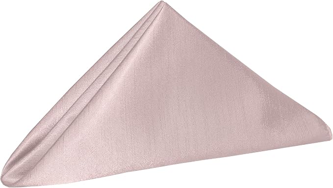 20x20-Inch Shantung Cloth Napkins, Ice Pink, Set of 60 - Image 2