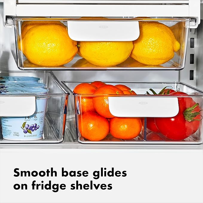 OXO Good Grips Fridge Organization Bin 8 in x 10 in - for Deli Meats, Cheeses, Loose Fruits and More - Image 3