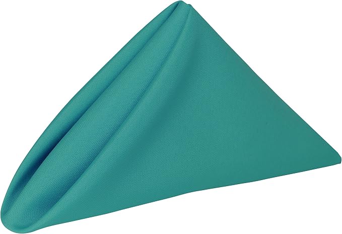 17x17-Inch Square Polyester Cloth Napkins, Jade, Set of 60 by UltimateTextile