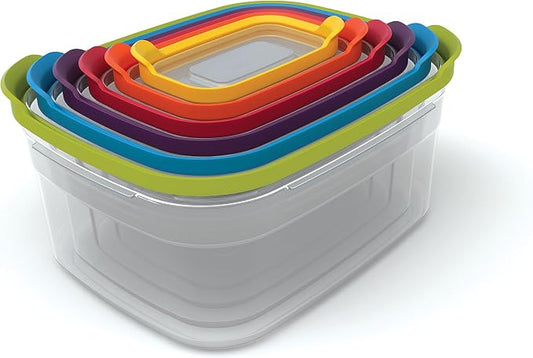 Joseph Joseph Nest Lock Plastic BPA Free Food Storage Container Set with Lockable Airtight Leakproof Lids, 12-Piece, Multi-Color by Unknown