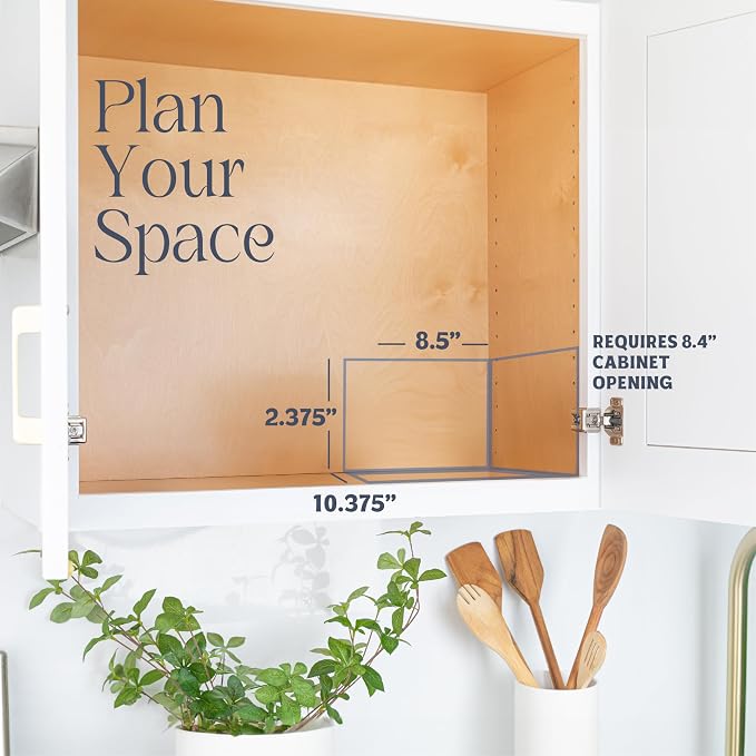 Pull Out Cabinet Organizer for Spices, Cans 8-3/8"W x 10-3/8"D x 2-1/8"H | Heavy Duty with Lifetime Limited Warranty, Pull Out Spice Rack, Cabinet Pull Out Shelf for Cans, Dishes, Etc, Easy to Reach - Image 5