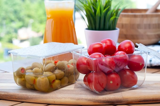 Pikanty Leftover Storage Containers Set of 2, 25 oz Meal Prep and Lunch Containers with Lids, Stackable, Freezer and Dishwasher Safe, Made in USA - Image 3