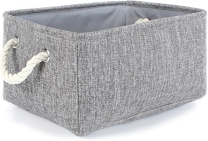 Large Storage Bins- Storage Baskets for Organizing Shelves, Basket Organizer for Closet Bookshelf Dog Toy Nursery Clothes Laundry Home Organization, Fabric Storage Cubes W/Handles by TheWarmHome