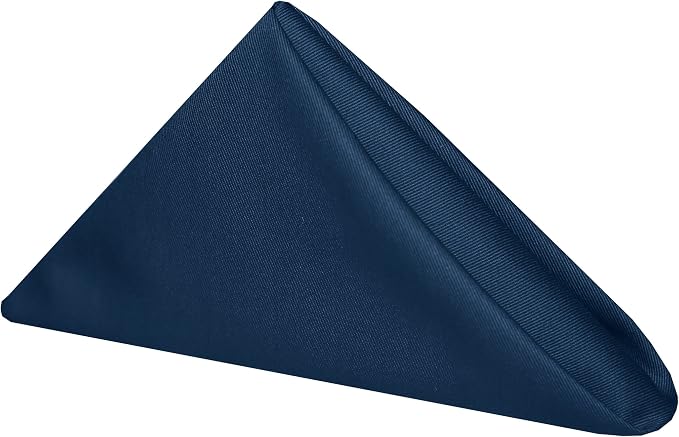 17x17-Inch Square Twill Cloth Napkins, Royal, Set of 120 by UltimateTextile