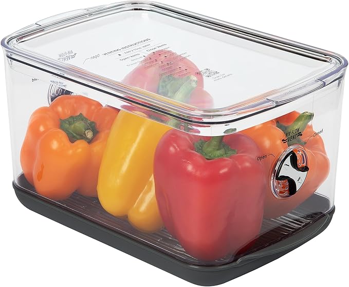 ProKeeper+ by Progressive Stackable Produce ProKeeper Storage Container with Stay-Fresh Vent System (PKS-902 (5.7 qt Large Produce)) - Image 4