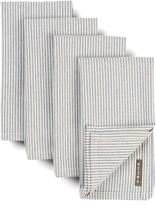 Cloth Napkins, Washable Cotton Dinner Napkins, Kitchen Table Gift Set by MEEMA